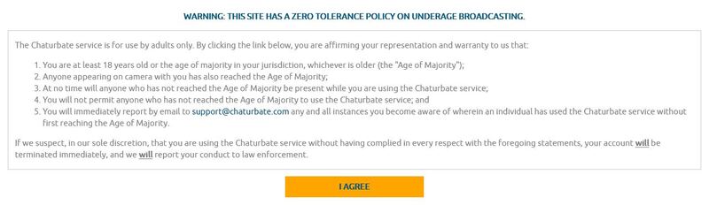 Chaturbate c2c user agreement