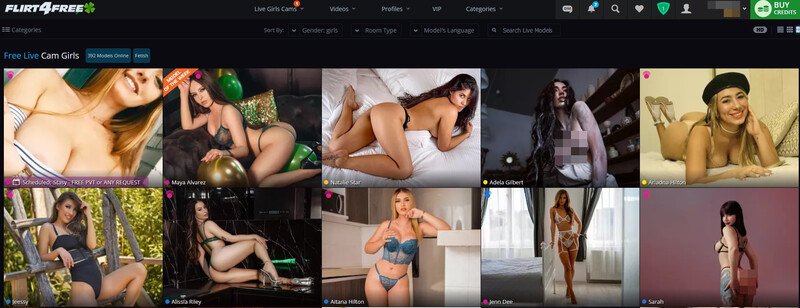 Flirt4Free is a premium cam site offering recordable private shows
