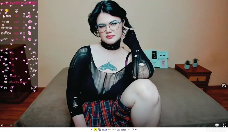 MyFreeCams allows you to find goth models among the rest