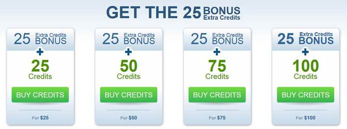 Twenty Five Free Credits