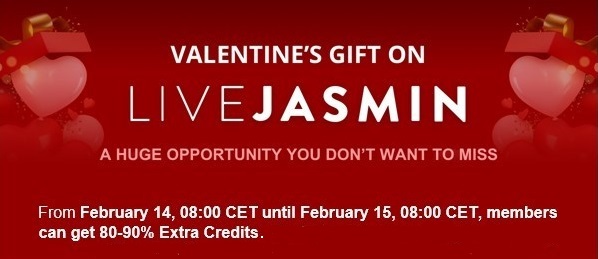 LiveJasmin Valentine's Day cam site promotion
