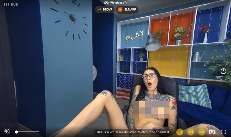 SexLikeReal offer up to 20 virtual reality live rooms with stunning models