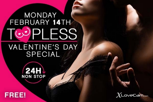 XloveCam Valentine's Day cam site promotion